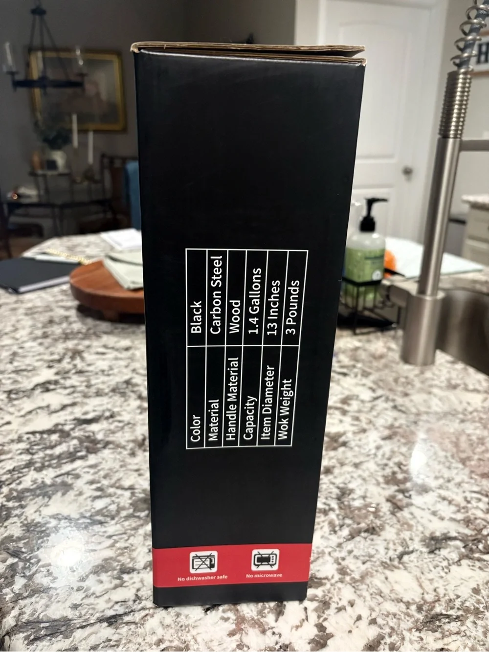 Non-Branded Black Frying Pan with Glass Lid - Black NEW IN BOX
